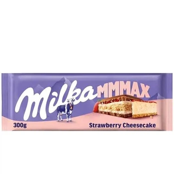 Шоколад молочный Milka Strawberry Cheesecake 300 г