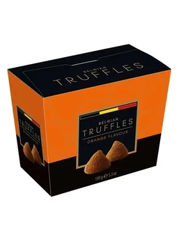 Трюфельні цукерки Belgian Truffles Orange Flavour зі смаком апельсина 150 г