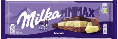 Шоколад Milka Triolade трехслойный с молочным и белым шоколадом 280 г