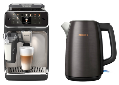 Кавомашина PHILIPS series 5500 LatteGo EP5547/90 + Електрочайник Philips Viva Collection HD9352/30 (комплект)