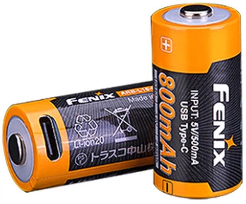 Акумулятор 16340 Fenix 800 mAh Li-ion Type-C (ARB-L16-800UP)