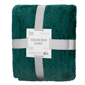 Плед Ardesto JaСquard Braid ART0208JB 200х220 см изумрудный