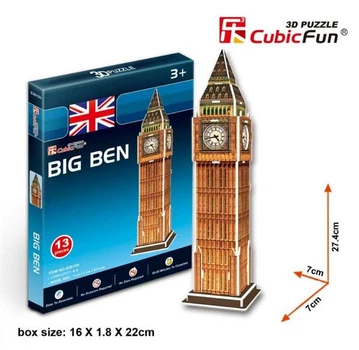 3D пазл CubicFun Мини Биг Бен (S3015h)