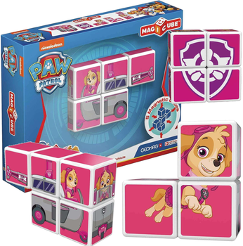 Klocki magnetyczne Geomag Paw Patrol Magicube Skye 5 szt (871772000815)