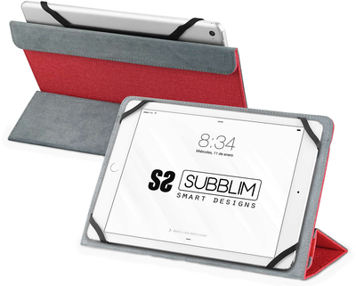 Etui SUBBLIM Freecam do tabletu uniwersalne 11" Red (SUB-CUT-2FC002)