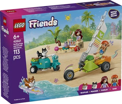Конструктор LEGO Friends Собачі пригоди на серфі та скутері 113 деталей (42641)