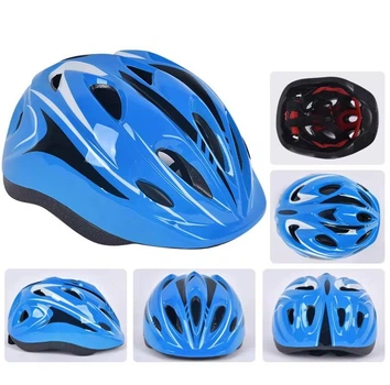 Велосипедний дитячий шолом Sports Helmet 48-54 см Синій (F18476)