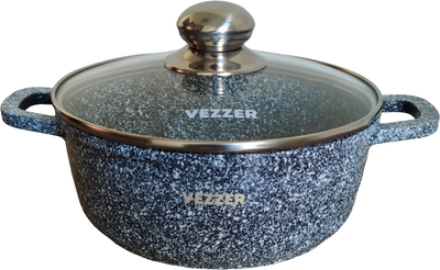 Каструля Vezzer з кришкою 22х10 см 3.5 л (VZ8042)