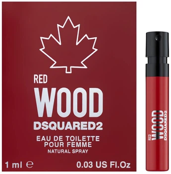 Пробник Туалетная вода для женщин Dsquared2 Wood Red Pour Femme 1 мл (8011003852826)