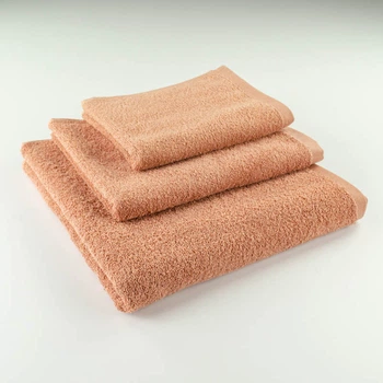 Набор махровых полотенец 3шт GM Textile 40х70см, 50х90см, 70х140см 400г/м2 (Темно-Бежевый)