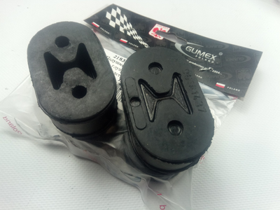 Кріплення глушника Lanos, GUMEX товстий прямий (96181437) (21839-GUM)