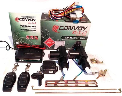 Комплект сигналізація Convoy XS-5 v.2 та центральний замок на дві двері.