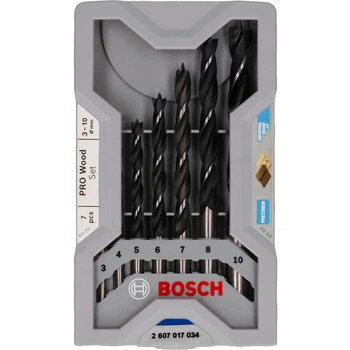 7 свердел по древесине Bosch Professional X-Pro Line, 3/4/5/6/7/8/10 мм (2607017034)