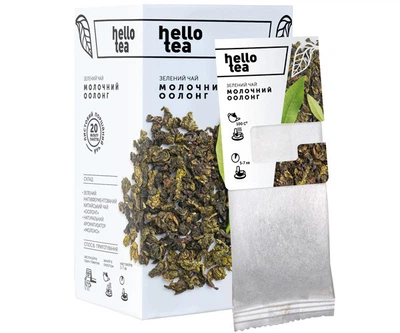 Зелений чай Hello Tea Молочний Оолонг фільтр-пак 20шт