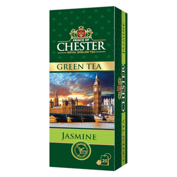 Зелений чай Chester Jasmine в пакетах 25шт по 2г