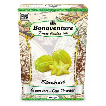Зелений чай Bonaventure Green Tea Starfruit 100г