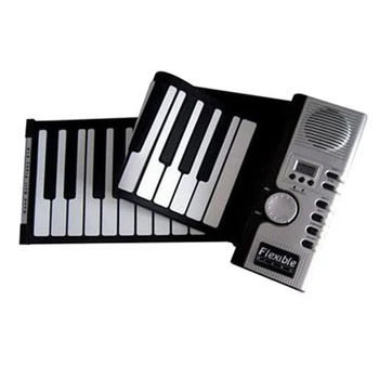 Гибкая MIDI клавиатура синтезатор пианино 61 клавиша 128 мелодий USB (359719)