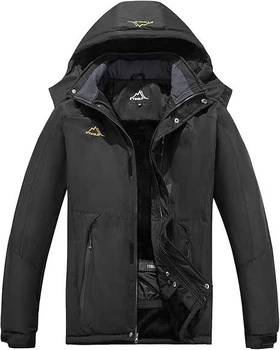 Зимняя куртка FTIMILD Waterproof с подкладкой из искусственного меха Color: Black Размер: 2XL