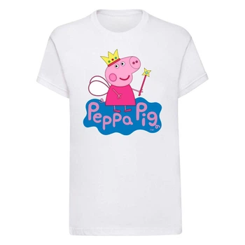 Футболка дитяча біла з принтом Peppa Pig Свинка Пеппа DM-645 146 см
