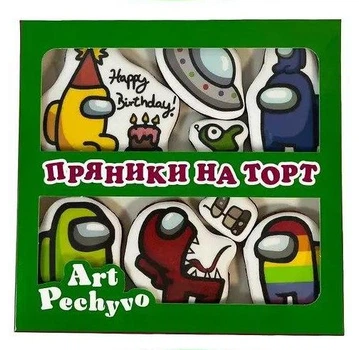 Украшения на торт (Топер пряники) Арт Печиво Амонг Ас 190г