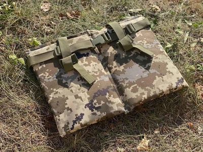 Тактичний каремат для сидіння 20 мм складний військовий піджопник MOLLE піксель