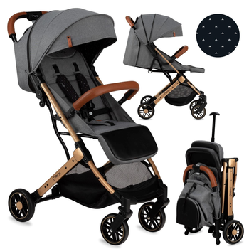 Прогулочная коляска MoMi Estelle Grey Gold