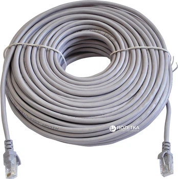 Патч-корд Atcom CAT5e RJ45 UTP 30 м Серый (4964)