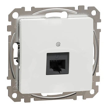 Компьютерная розетка Schneider Electric Sedna Design RJ45 кат. 5Е UTP белая SDD111451
