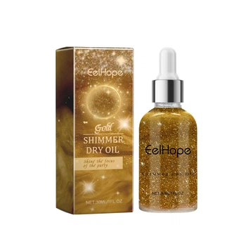 Шиммер для обличчя і тіла Eelhope Gold Shimmer Dry Oil Блиск для тела