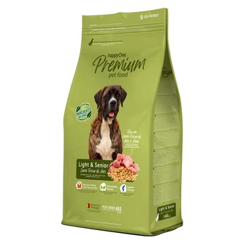 Премиум Корм для Пожилых и Малоактивных Собак со Свежим Мясом happyOne Premium Dog Light & Senior Fresh Meat 4 кг