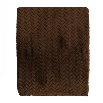 Плед Ardesto Jacquard Braid 160х200см 100% полиэстер коричневый (ART0205JB)