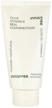 Пінка для вмивання з оливковою олією - Innisfree Olive Vitamin E Real Cleansing Foam 150g (150g) (1261098-1270394058-2)