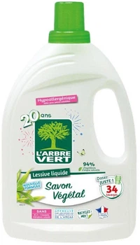 Екологічний рідкий засіб для прання "Рослинне мило" - L'Arbre Vert 3015ml (1108574-1477825-2)
