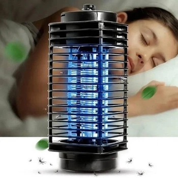 Антимоскитная лампа ловушка для комаров, 27см, от сети 220V (Уничтожитель насекомых)