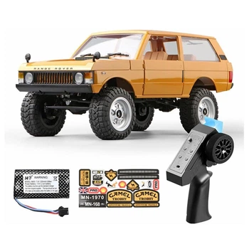 Машинка на радиоуправлении MN168 1/12 4WD Range Rover Off-Road Crawler MN Model (Yellow)