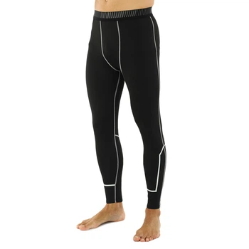 Тайтсы подростковые спортивные леггинсы Zelart 516-1 размер XS (130-140 см) Black-White