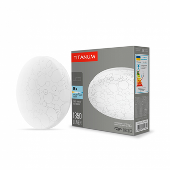 LED светильник настенно-потолочный TITANUM 18W 5000K Кольцо TLCL-185C