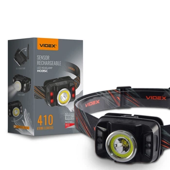 Налобный светодиодный фонарик VIDEX VLF-H035C 410Lm 5000K 26571