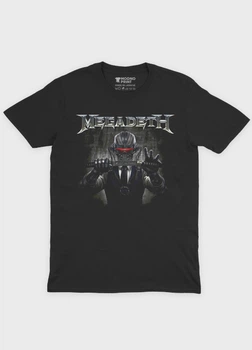 Чоловіча футболка MODNO з рок принтом "Megadeth" S Чорний (TS001-004-2-683-F-BL-M)