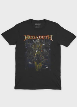 Чоловіча футболка MODNO з рок принтом "Megadeth" XL Чорний (TS001-004-2-687-F-BL-M)