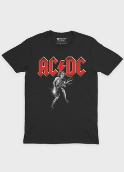 Чоловіча футболка MODNO з рок принтом "AC/DC" S Чорний (TS001-004-2-523-F-BL-M)