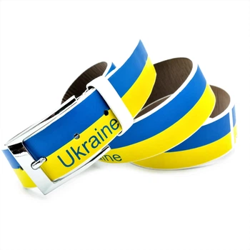 Ремень Weatro 3,3 х 110 см Сине-желтый 110х3,3 см ek-zh-33ua-0057