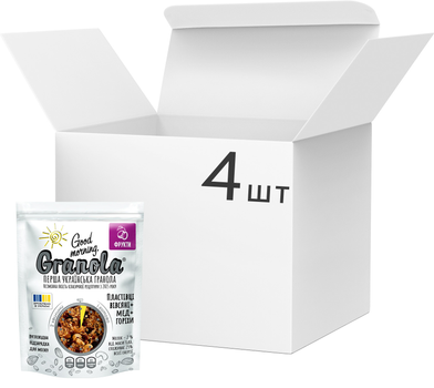 Упаковка гранолы Good morning Granola С сухофруктами 4 шт х 330 г (74820192180046)