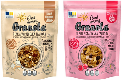 Набор гранолы Good morning Granola с клюквой 255 г + со вкусом белого шоколада 255 г (24820279230041)