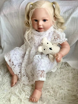 Силиконовая Коллекционная Кукла Реборн Reborn Девочка Николь (Виниловая Кукла) Высота 50 см