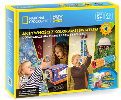 Zestaw zabawek Cubic Fun 3D National Geographic Stem Aktywności z kolorami i światłem (6944588210946)