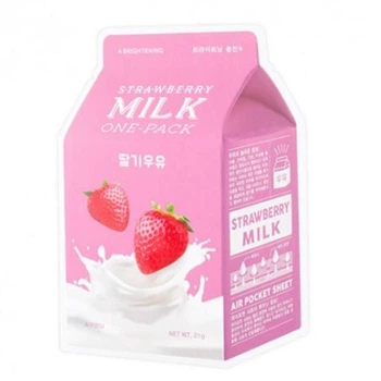 Маска З Молочними Протеїнами та Екстрактом Полуниці A'pieu Milk Strawberry One Pack Sheet Mask