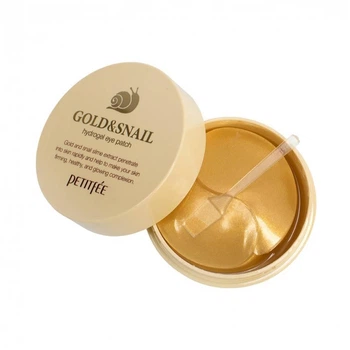 Патчі Гідрогелеві З Колоїдним Золотом І Улиточним Муцином Petitfee Gold & Snail 60шт