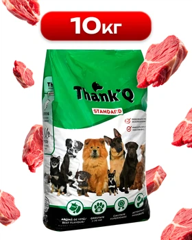 Сухой корм для собак со вкусом говядины 10кг Thank'Q Standard Beef