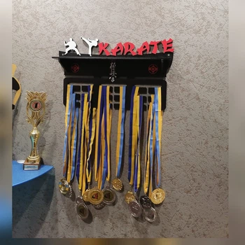 Підставка для медалей карате індивідуальна 50смх35см чорна (Medalnutsa-0602-602)